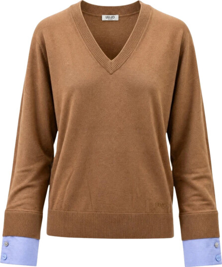 Liu Jo Dame Strikkevarer Beige S, Liu Jo Dame Strikkevarer Beige S,