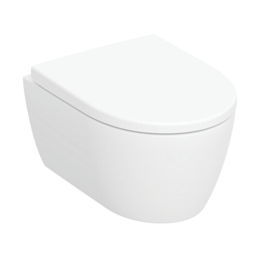 Geberit Icon Kompakt Rimfree Vegghengt Toalett Hvit