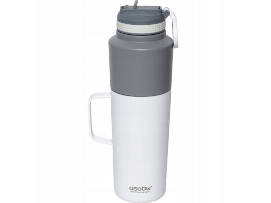 “Asobu Twin Pack” Butelis Su Poodeliu “White” 0,9 L + 0,6 L