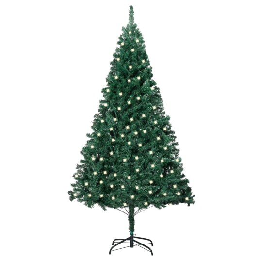 vidaXL Kunstig juletre med LED og tykke grener grønn 240 cm vidaXL Kunstig juletre med LED og tykke grener grønn 240 cm