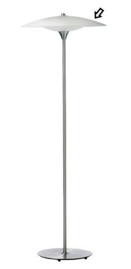 Halo Design reserveglass til Baroni gulvlampe toppskjerm Ø46 cm