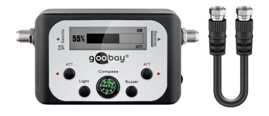 Pro Satellite finder with digital display Svart-silve Pro Satellite finder with digital display Svart-silve