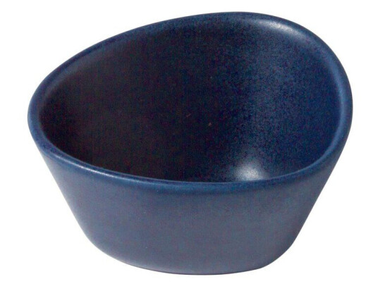 Lind DNA Curve Stoneware skål S 10x11 cm Navy blue