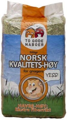 To Gode Naboer Havre Høy 500g - Fiberfor for Kaniner og Smågnagere To Gode Naboer Havre Høy 500g - Fiberfor for Kaniner og Smågnagere