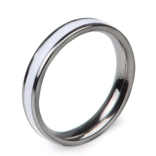 Lovers Simple Finger Rings 8 Steel white Lovers Simple Finger Rings 8 Steel white