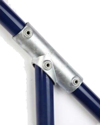 1 ½" T-stykke med to hylser 30° til 45° KLEMME