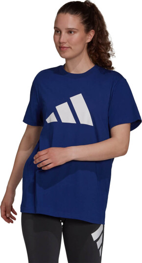 adidas Future Icons 3 Bar Logo T skjorte Dame Blå XS