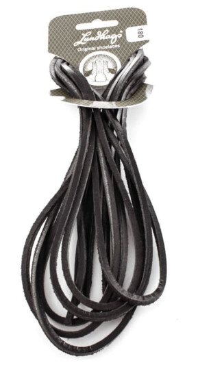 Lundhags Leather Laces 180 CM Empty, Black