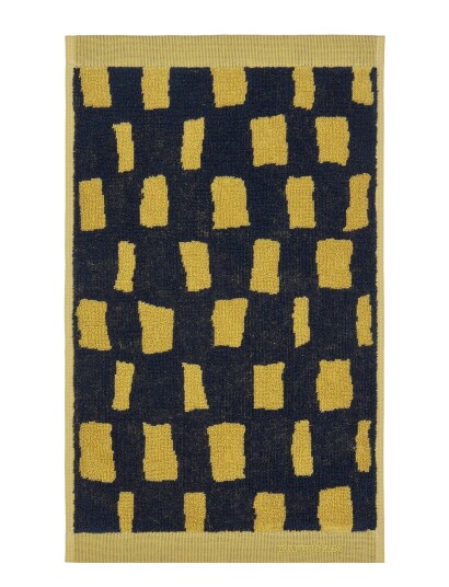 Marimekko Iso Noppa Guest Towel 30X50 Yellow Marimekko Home BLACK, SAND 30X 50CM