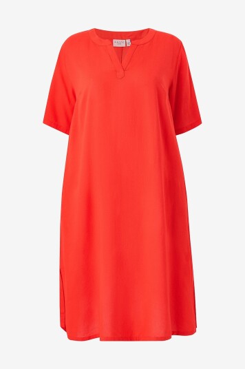 KAFFE Curve   Kjole kcMille Kaftan Dress   Rød