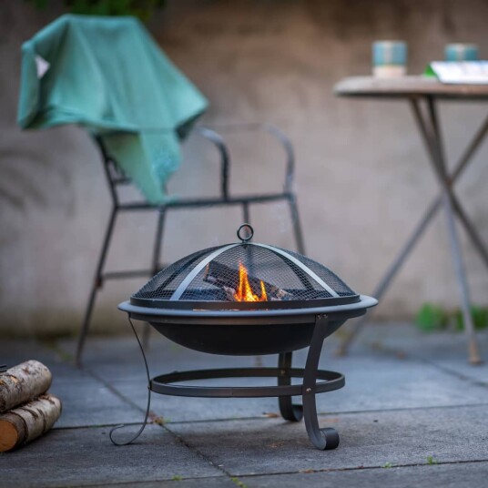 RedFire Bålfat Atlanta svart stål 51 cm 85014 RedFire Bålfat Atlanta svart stål 51 cm 85014