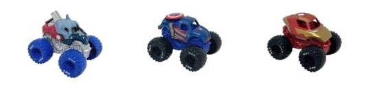 Monster Jam Mini 1:87 Marvel 3 Pack Bundle