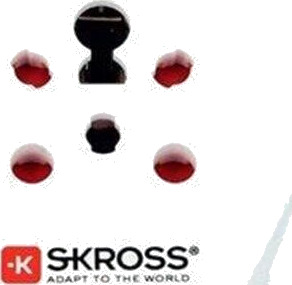 SKross Universell Reiseadapter for India, Israel og Danmark til Europa - Type C