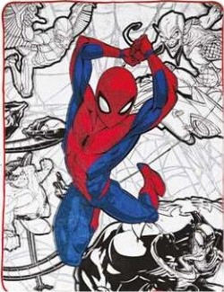 Spiderman Fleece Tæppe 130 X 170 Cm
