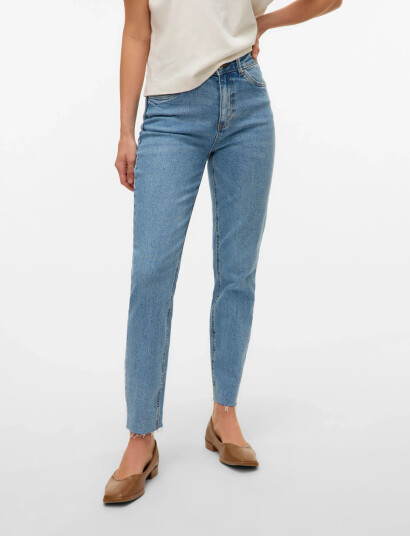 Vero Moda Vmbrenda Hr Straight A Cut Gu384 Ga Noos - Blue - 28 x 32