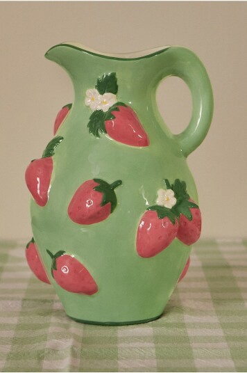 Ellos Home - Mugge / vase Strawberry - Grønn