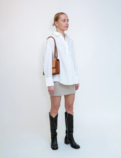 HVISK Callie Raffia Structure   Brown   ONE SIZE