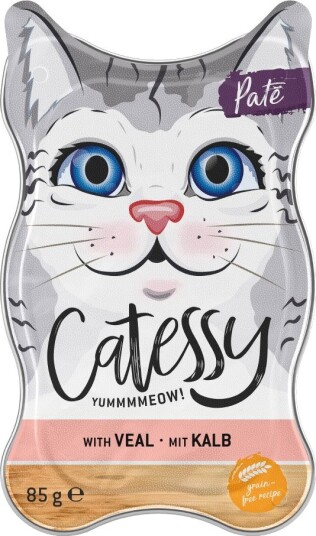 Catessy Våtfôr Skåler Paté Med Kalv 18 X 85 G