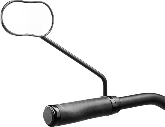 Ergotec M-88L speil lang modell aluminium venstre sort