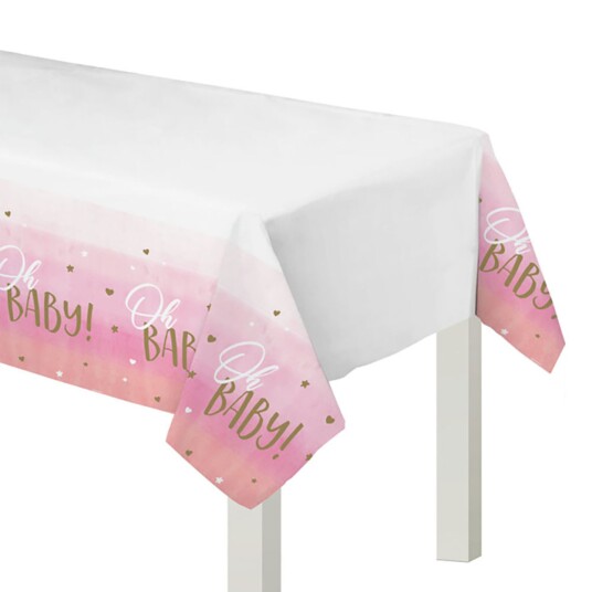 Amscan International Plastduk Oh Baby Girl Rosa