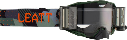 Leatt Velocity 6.5 Camo Roll-Off Motocross briller en størrelse Svart Grønn