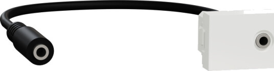 Schneider Electric NU343318 Stereouttak 3,5 mm for Unica sysm+ Stikkontakter & kabler Schneider Electric NU343318 Stereouttak 3,5 mm for Unica sysm+ Stikkontakter & kabler