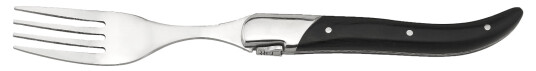 Laguiole Steak Forks Black 6 Stk