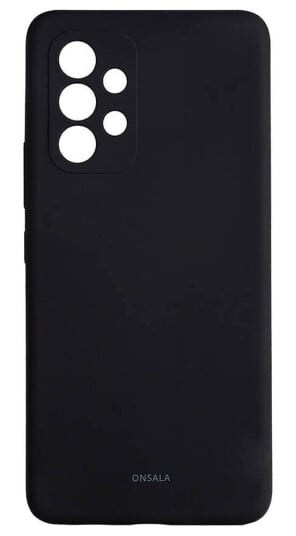Onsala Liquid Silicone Mobildeksel for Samsung Galaxy A53 - Svart