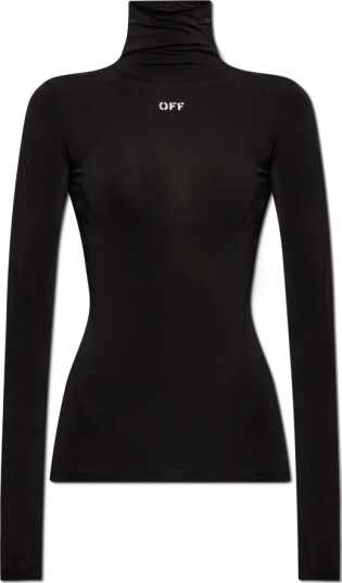 Off White Dame Topper Svart M,