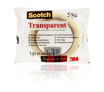 3M Scotch 550 Teip 19mmx66mm transparent