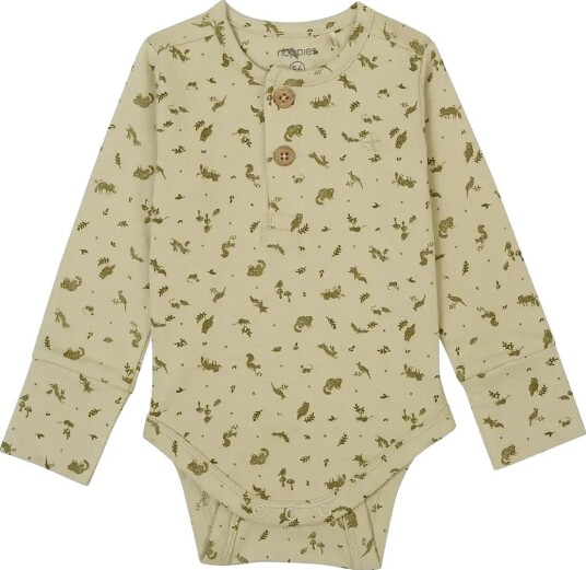Noppies Adjustable Romper Gema Ls   N202 MOSS GRAY   62