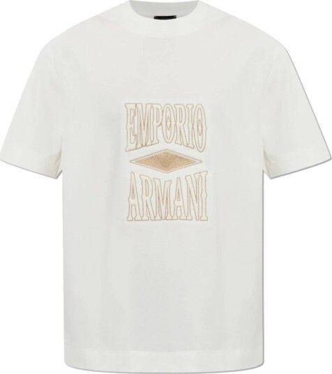 Emporio Armani Herre Topper Hvit L,