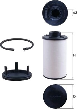 Hydraulikkfilter, automatikk MAHLE HX 286KIT