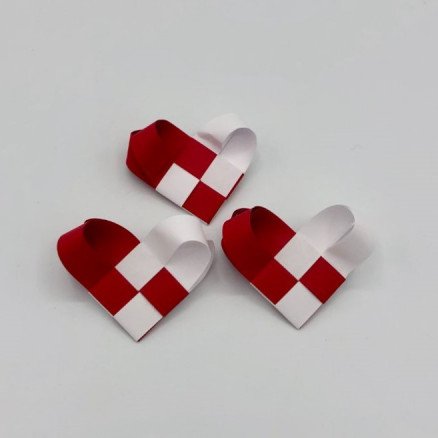 Flettede Julehjerter av Rito Krea Julehjerter DIY 22x7cm 50 stk Flettede Julehjerter av Rito Krea Julehjerter DIY 22x7cm 50 stk