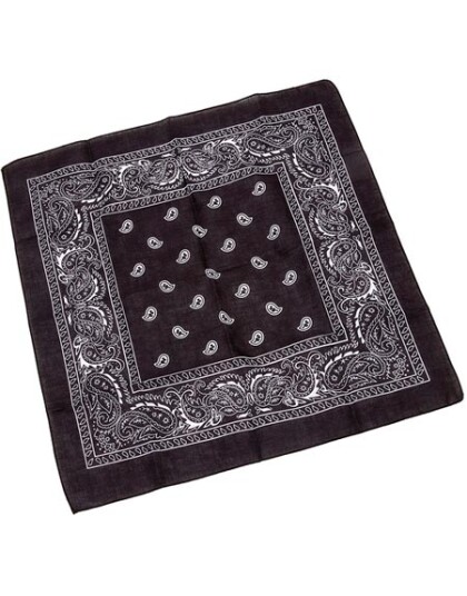 Svart Paisley Bandana/Skjerf Svart Paisley Bandana/Skjerf