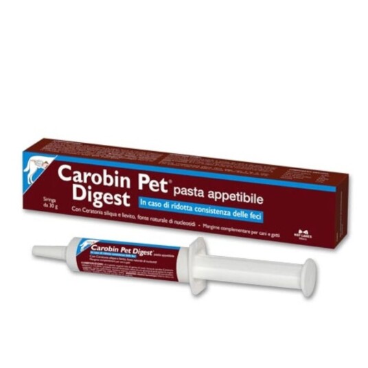Nbf Lanes Carobin Pet Digest Paste Kosttilskudd For Hunder Og Katter 30 G