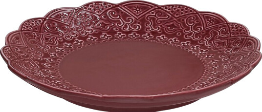 Cultdesign   Orient assiett 19 cm vinrød