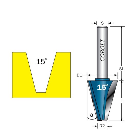 Cobolt 209-150B Fasefres L=29 D=22 Maskintilbehør & forbruk