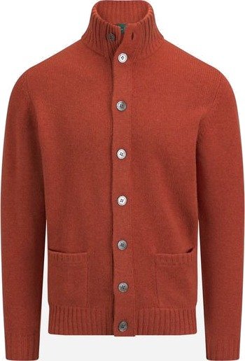 Alan Paine Landford cardigan XS orange herre