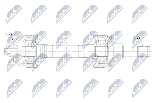 Nty Drivaksel NTY NPW BM 245