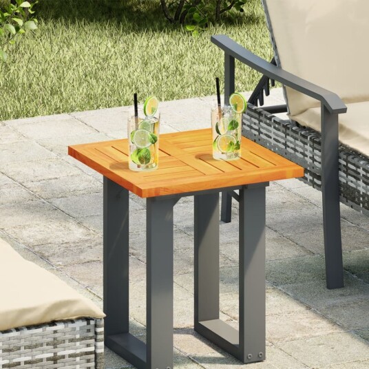  Bordplate 40x40x2 cm firkantet heltre akasie
