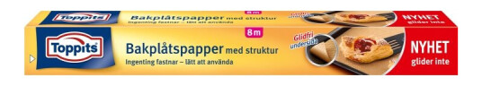 Toppits Bakplåtspapper Rulle 8M Glidfr