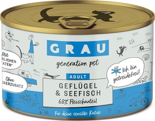 Grau Våtfôr Gourmetgryte Fjørfe Og Sjøfisk 6 X 200 G Grau Våtfôr Gourmetgryte Fjørfe Og Sjøfisk 6 X 200 G