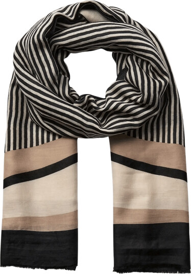 Soyaconcept Sc-Haraldine Aop - Black - ONE SIZE