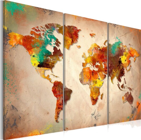 Bilde Painted World Triptych 120x80 Artgeist sp. z o. o.