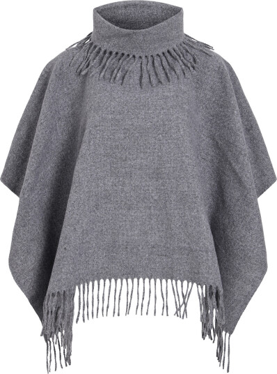 Vila Vifjolira Ea High Neck Poncho/Ef Grey ONE SIZE Vila Vifjolira Ea High Neck Poncho/Ef Grey ONE SIZE