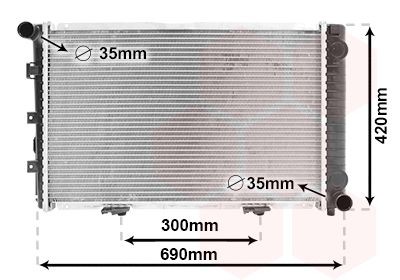 Radiator VAN WEZEL 30002211