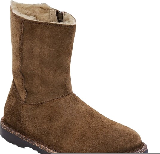 Birkenstock Uppsala Zip Shearling Leve Dark Tea Brown 40