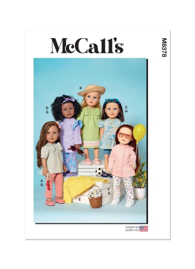 McCall's 8378 - Dukkeklær STRL: Alle inkludert