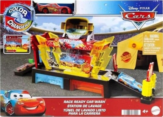 Mattel Cars Fargebytte Bilvask Inkluderer Lightning McQueen